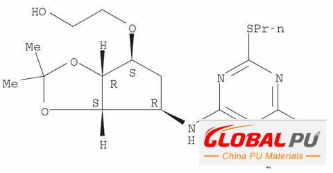376608-74-1 Ethanol, 2-[[(3aR,4S,6R,6aS)-6-[[5-amino-6-chloro-2-(propylthio)-4-pyrimidinyl]amino]tetrahydro-2,2-dimethyl-4H-cyclopenta-1,3-dioxol-4-yl]oxy]-