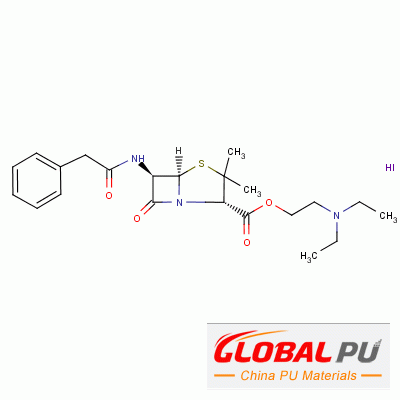 808-71-9 diethyl(2-(6-(2-phenylacetamido)penicillanoyloxy)ethyl)ammo<em></em>nium iodide