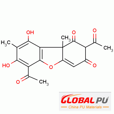 125-46-2;7562-61-0 2,6-diacetyl-1,2,3,9b-tetrahydro-7,9-dihydroxy-8,9b-dimethyldibenzofuran-1,3-dione