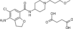 179474-85-2 Butanedioic acid 4-amino-5-chloro-2,3-dihydro-N-[1-(3-methoxypropyl)-4-piperidinyl]-7-benzofurancarboxamide